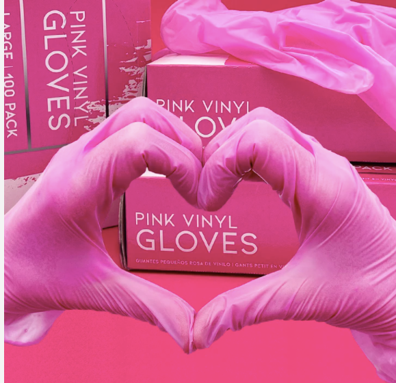 Guantes Rosado